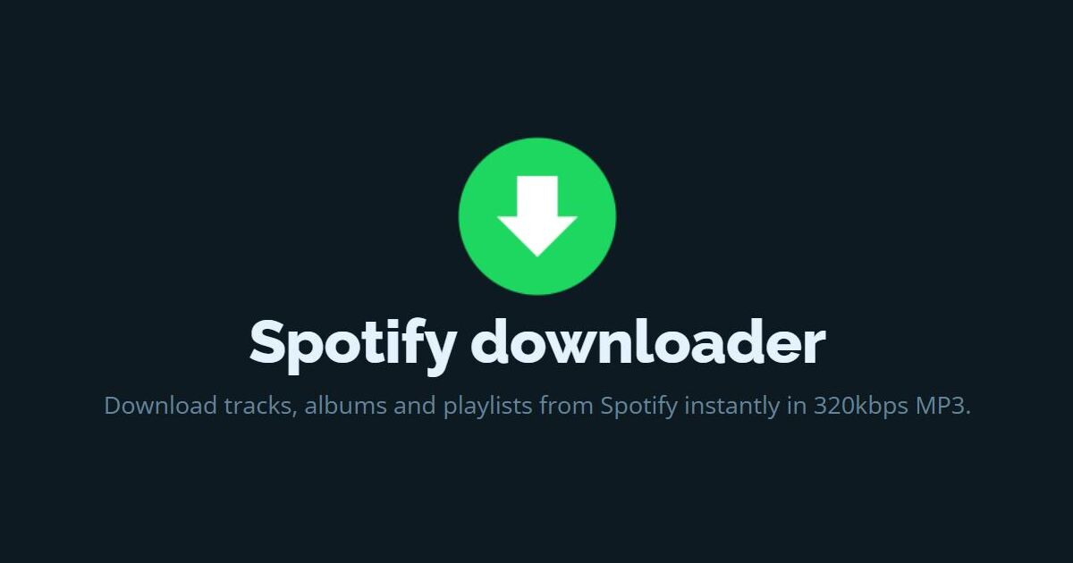 Descargador de música de Spotify a MP3 - Spotify Downloader